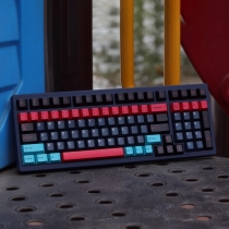 Neon Nights 104+57 PBT Dye-subbed Keycaps Set for Cherry MX Mechanical Gaming Keyboard